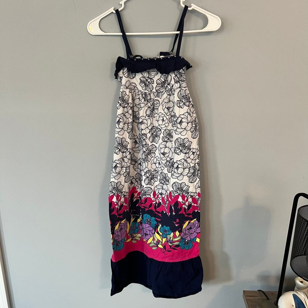 Justice Girls Floral Cotton Summer Dress Size 8
